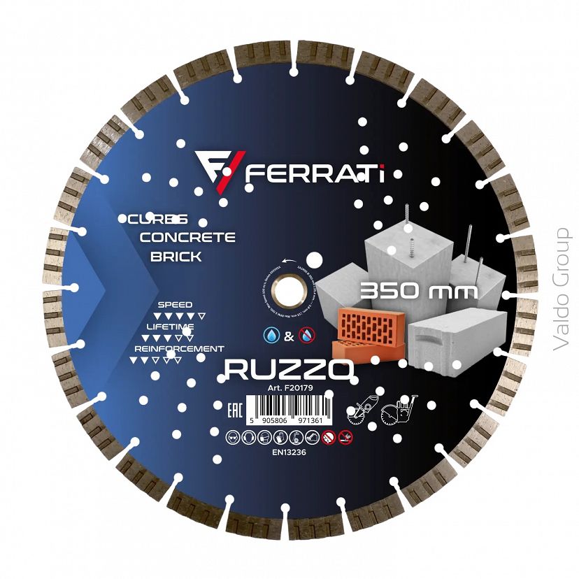 TARCZA DIAMENTOWA TNĄCA 350MM RUZZO