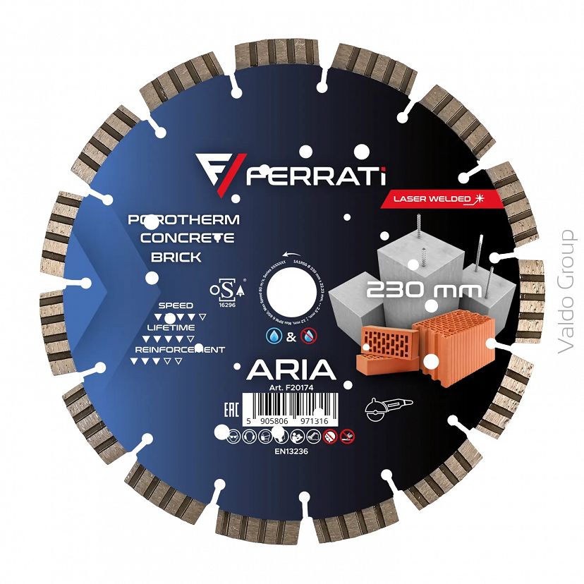 TARCZA DIAMENTOWA TNĄCA 230MM ARIA