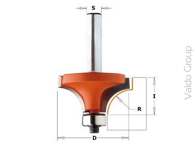 Frez zaokrąglający R-4,75; fi-8mm 938.222.11